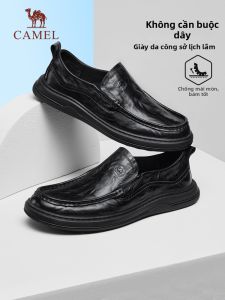 CAMEL | Giày Nam Đế Mềm Da Thật Dễ Xỏ Chân