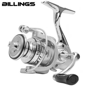 BILLINGS YL 1000~7000 Series5.2:1 Gear Ratio35LB Max DragCNC Metal SpoolSpinning Fishing ReelFor Freshwater Saltwater