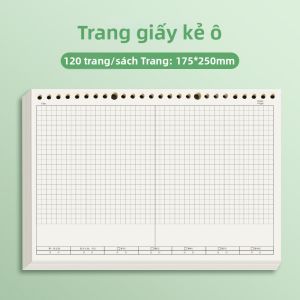 BAIZHI | Sổ Ghi Chép Lò Xo Dày B5 Cho Sinh Viên Và Chuẩn Bị Thi Tuyển Cao Học