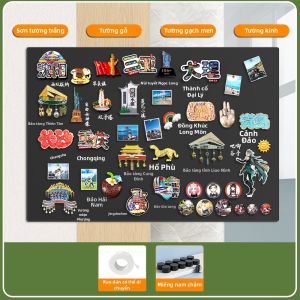 XIAORUISHI | Bảng Treo Tường Từ Tính Tổ Chức Ghi Nhớ Ảnh Collage Bảng Đen
