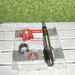 paketan 4 item as puly ( KZR ) + bearing 6002 bak cvt kuningan + laher bambu set + bearinh 6204 as puly honda vario 125 150