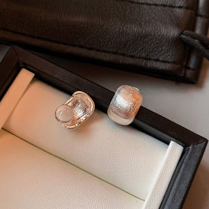 CAFFTI | Luxurious Minimalist Gold & Silver Metal Earrings
