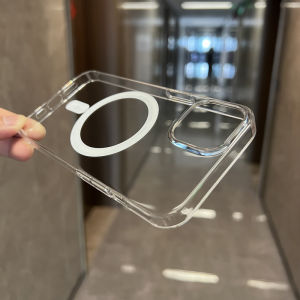 elam | Anti-Yellowing Transparent Hard Case Magnetic iPhone 16 Pro Max 15 Pro Max 14 Pro Max 12 Thin