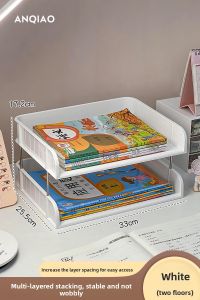WEIAI | A4 Book Storage Box for Children Desk Bookshelf with Multiple Layers