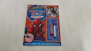 Marvel Spiderman Activity Book Wipe Clean For Kids Beat The Clock with Pen & Timer