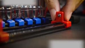ABS Socket Organizer 1/4Inch 3/8Inch 1/2Inch Premium Quality Socket Clip Rail Holder Socket Organizer Tools Blue&Red