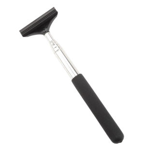 Telescopic Silicone Aquarium Algae Scraper Non-Scratch Fish Tank Glass Cleaner Adjustable Handle for Freshwater Saltwater Tanks