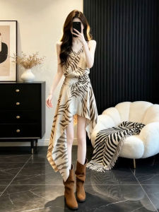 SUSIEYUAN | Strappy Seaside Vacation Summer-appropriate Dress