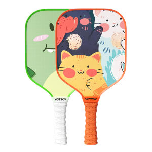YOTTOY | Child-friendly Double Rackets Lightweight Fiberglass Beginner Pickleball Paddles