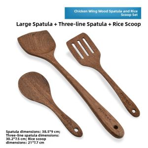 BAKULI | Non-stick Heat-resistant Wooden Spatula
