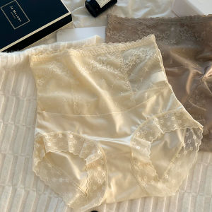 หรูหรา ผ้าไหม รู้สึก ลูกไม้ Trim Seamless Body Shaping ชุดชั้นในสูง เอว ไนลอน กางเกงชั้นในหญิง สําหรับเยาวชนหญิง ฤดูร้อน 2024 คอลเลกชัน