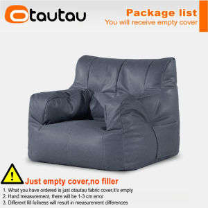 OTAUTAU Faux Leather Bean Bag Cover SF410【No Filler Inside! You Need To Buy Filler By Yourself !】