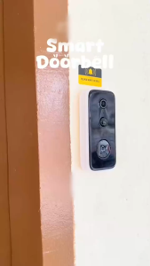 (ฟรีคลาวด์ถาวร) JOOAN 2K กันน้ำ PIR WIFI กล้องเสียงประตูไร้สายตรวจจับใบหน้าเตือนภัยถอดแบบบังคับ