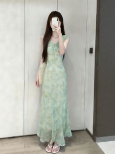 CHANGTONG | Retro and Graceful Fitting Pencil Tea Dress