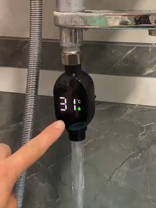 Shower Faucet Water Temperature Gauge with LED Display for Kids Adults Bathing Tools & Accessories