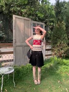 Solid Color Loose Straight Leg High Waist Jeans Shorts