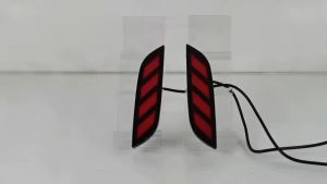 ROMADA | 2PCS LED Rear Bumper Lamp for Honda City 2020-2022 – Fog/Brake/Turn Signal/Reflector Light 12V Plug & Play Auto Accessory