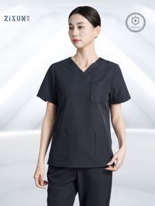 Elastic Short-Sleeved Medical Work Uniform