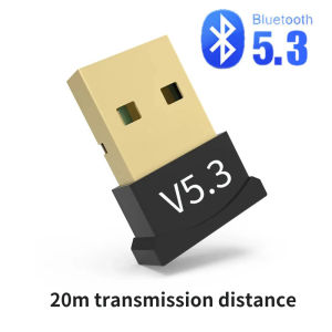 Kebidumei | 150m USB Bluetooth 5.4 Adapter Bluetooth 5.3 Dongle for PC Wireless Mouse Keyboard Music Audio Receiver Transmitter