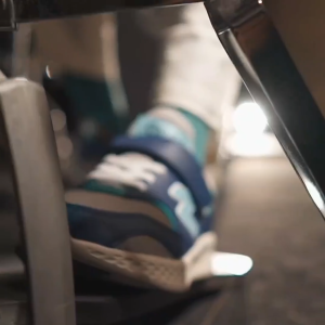 STUVW Eon v2 Turbo Blue - Sepatu Sneakers Anak Biru dan Krem