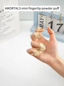 AMORTALS Finger Sized Mini Puff Concealer Puff 2pcs 尔木萄拇指粉扑小不点遮瑕粉扑遮瑕气垫便携粉扑迷你手指粉扑