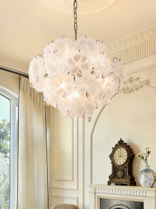 JIASHIDA | French Creamy Style Crystal Chandelier Long Shape