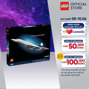 LEGO ADULTS ICONS 10318 Đồ chơi lắp ráp Máy bay siêu thanh Concorde (2083 chi tiết)