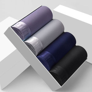 4 Chiếc Quần Lót Nam Chất Liệu Vải Lụa Đá Size Lớn Thoáng Khí Mát Mẻ Ôm Sát Chất Liệu Lưới Đồ Lót Gợi Cảm Hàng Bán Buôn