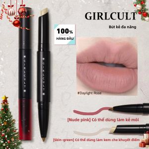 Girlcult Multifunction Liner Rose - Kết Cấu Dạng Kem Dạng Bút Chì Màu Sắc Tự Nhiên Phấn mắt/Bút Kẻ mắt/Phấn Môi Đa Năng Dưỡng Ẩm Hàng Ngày Bút Kẻ Môi Dưỡng Ẩm Lâu Dài