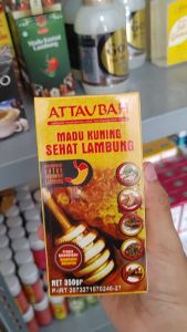 Madu Kuning Sehat Lambung Attaubah 350gr Ampuh Atasi Maag GERD Asam Lambung Naik Nyeri Ulu Hati - BERSERTIFIKAT HALAL & BPOM