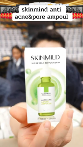 💥แท้ ส่งด่วน💥 SKINMILD ผลิตภัณฑ์ เซรั่ม Skinmind Anti Acne & Pore Ampoule ขนาด 30ml สำหรับการดูแลผิวหน้า สิวและรูขุมขน