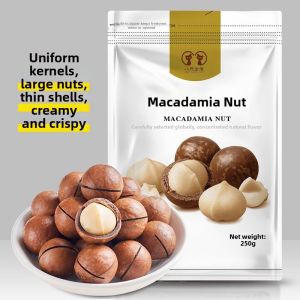 Eight Golden Cats | Cream Flavored Macadamia Nuts 500g Large Pieces