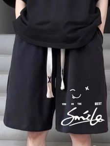 Shorts Mens Summer plus Size Hong Kong Style Casual Baggy Track Pants Trendy American High Street Oversize Cropped Pants