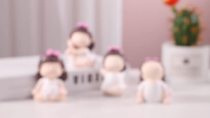 Bộ 04 tượng bé gái tập Yoga để bàn trang trí taplo xe xinh xắn đáng yêu Thủ công Tượng điêu khắc