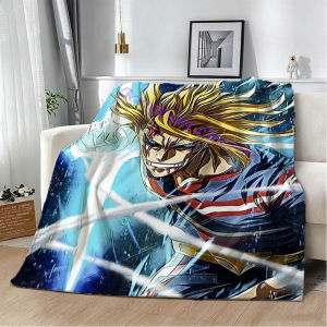 Bandai | Anime My H-Hero A-Academia Movie Flannel Blanket Soft Throw Art For Home Decor Bedroom Sofa Naps Picnic Gifts Halloween Present