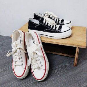 Wolf.id SPT-45 Sepatu Wanita Kanvas Kasual Slip-On Shoes Kuliah Sekolah Korea Teen Fashion BISA COD