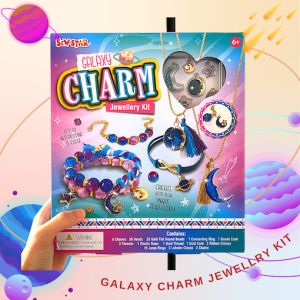 Make your own accessories gems charms for kids DIY kiddieland toy shop kids activities arts and crafts beads galaxy and mermaid charms kawaii letter gems beads