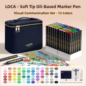 Touch mark | Soft-Tip Markers for Art Drawing Oil-based Watercolor Blending