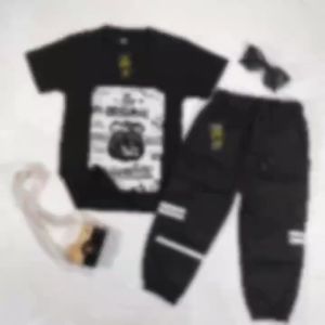 Setelan Anak 1-10Thn LV1 QNR Kaos Distro dan Celana Cargo/ Stelan Anak Celana Cargo Kualitas Premium