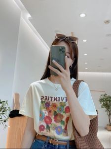 เสื้อยืดแขนสั้นผู้หญิงฤดูร้อนปี 2024 ทรงหลวม ครึ่งแขน ทรงหลวม เสื้อเชิ้ตชั้นใน เสื้อผ้าทำงาน แฟชั่นเสื้อผ้าทำงาน