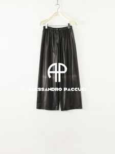 Silk Goatskin Heat-pressed Stylish Casual Nine-dived Trousers