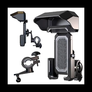 Mobile Phone Holder with Rain Cover Motorcycle Phone Support Shock Resistant Phone Stand for 4.7-7 Inch Mobile Phones