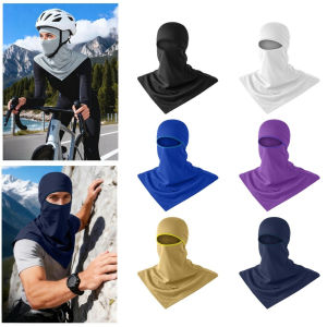 Summer 360° Full Face Breathable Balaclava Face Mask Adjustable Sun Protection Headwear for Cycling Fishing Hiking Helmet Liner