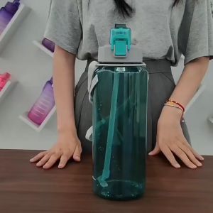 Leejo 1.5l 1.5 litre Tritan Sports Hydration Water Bottle 1500ml BPA Free with Straw