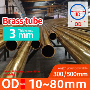 H65 seamless brass tube wall 3 OD of 10-80 brass tube precision drawn thin-walled capillary tube H62 hollow copper tube precision cutting environmentally friendly copper sleeve