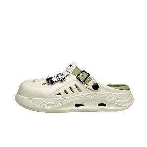 Womens Summer Outdoor Sports Sandals Thick Bottom Anti-slip Beach Clog Shoes Sweet Style Hollow out Daily Wear Flat Heel