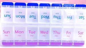 14Slot AM Pill Box PM Medicine Organiser Case 7Day Dispenser Medication
