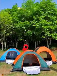 เต็นท์สนามเทียมกับพักในป่า เต็นท์เต้นท์ เต๊นท์ เต็นท์เดินป่า เต็นท์นอน เต็นท์พับได้ พักในสวน เดินป่า กันน้ำค้าง น้ำหนักเบา ขนาดกระทัดรัด