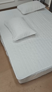2Pcs Waterproof Pillowcase Cotton Pillow Protector Comfortable Soft Bedding Pillowcases