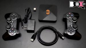 TV box + GAME BOX G5 2in1 4K HD Game Console 30000 Reitro Clreimurtssic Game TV Box + Dual